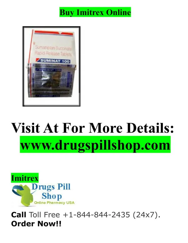 Buy Imitrex Online From Drugspill Shop