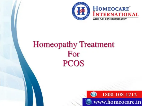 Reduce your PCOS Complications through Homeopathy