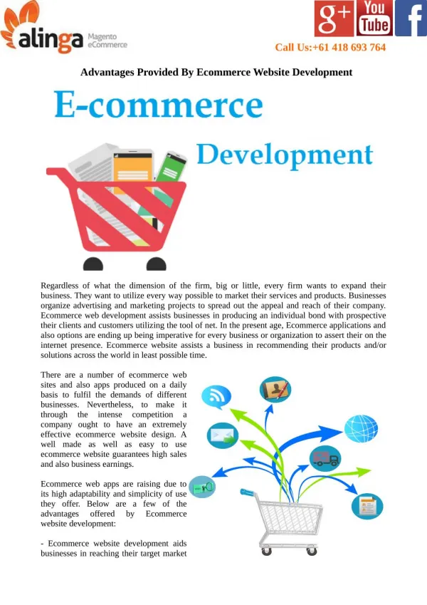 Advantages Provided By Ecommerce Website Development