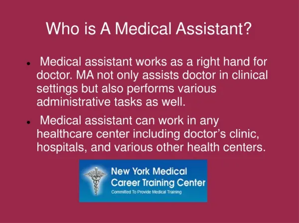 All You Need To Know About Medical Assistant Training Program