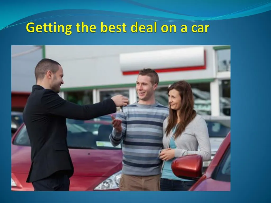getting the best deal on a car