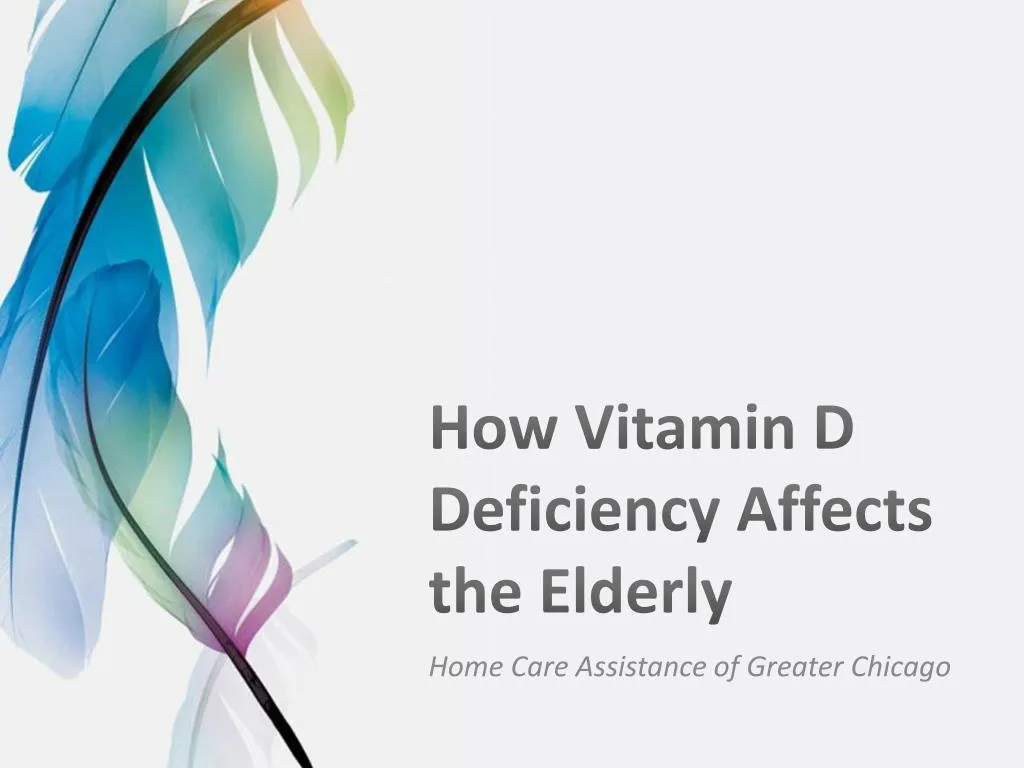 how vitamin d deficiency affects the elderly
