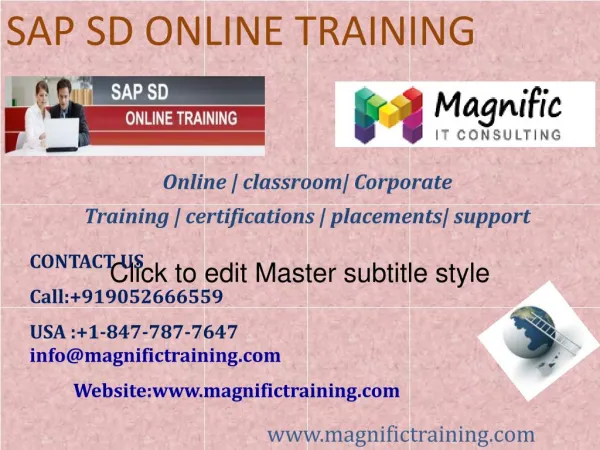 SAP SD ONLINE TRAINING IN INDIA|AUSTRALIA|SOUTH AFRICA