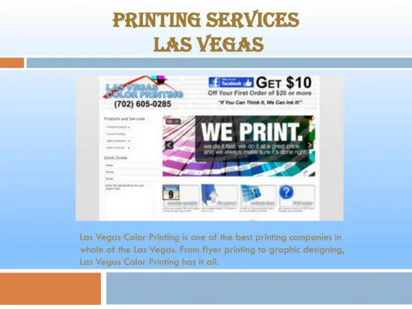 Las Vegas Color Printing Companies