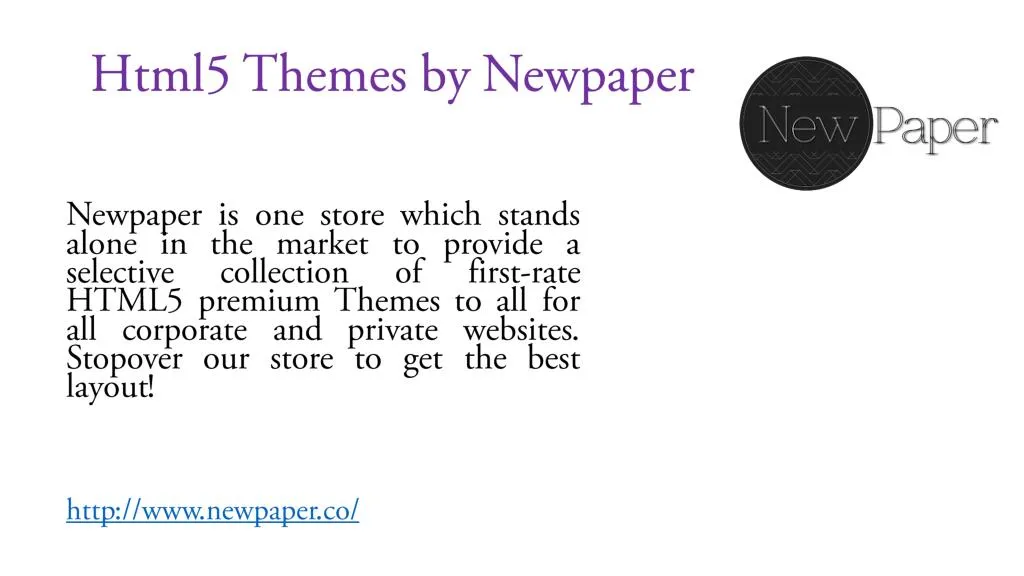 html5 themes by newpaper