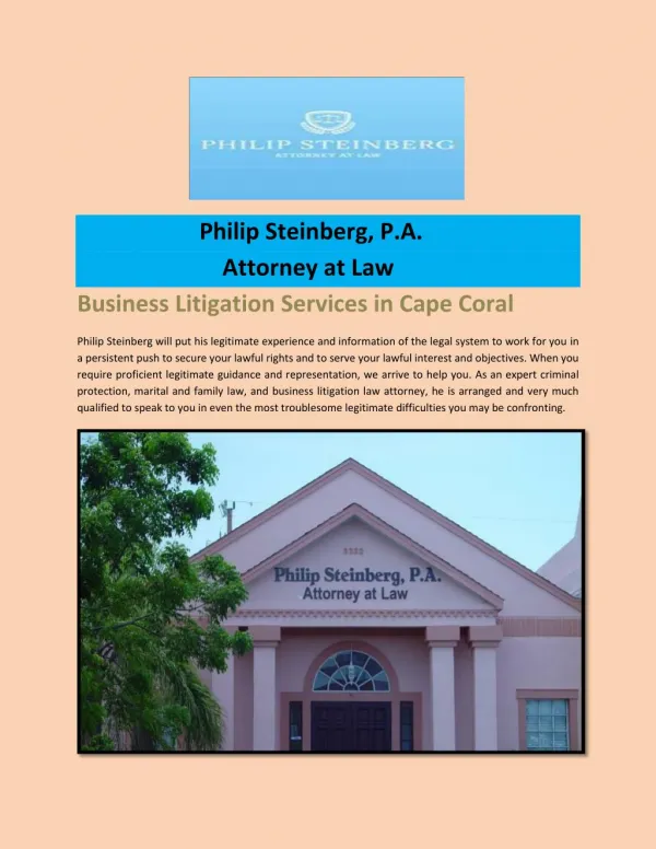 Business Litigation Services in Cape Coral