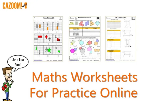 Maths Worksheets For Practice Online