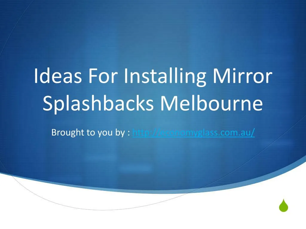 ideas for installing mirror splashbacks melbourne