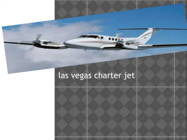 Charter jet Las Vegas