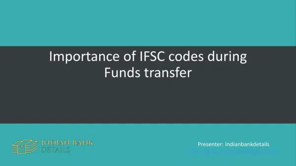 IFSC codes Importance