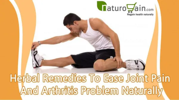 Herbal Remedies To Ease Joint Pain And Arthritis Problem Naturally