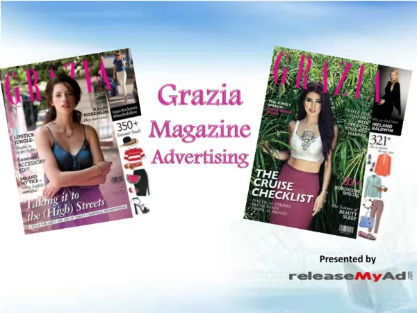 Book Grazia Magazine Advertising