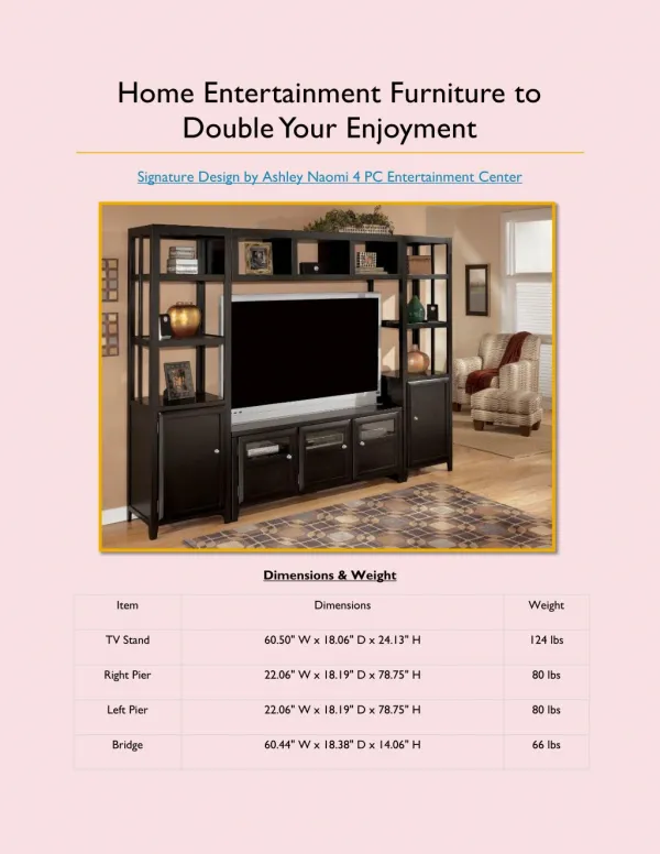 Home Entertainment Furniture to Double Your Enjoyment