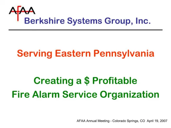 Berkshire Systems Group, Inc.