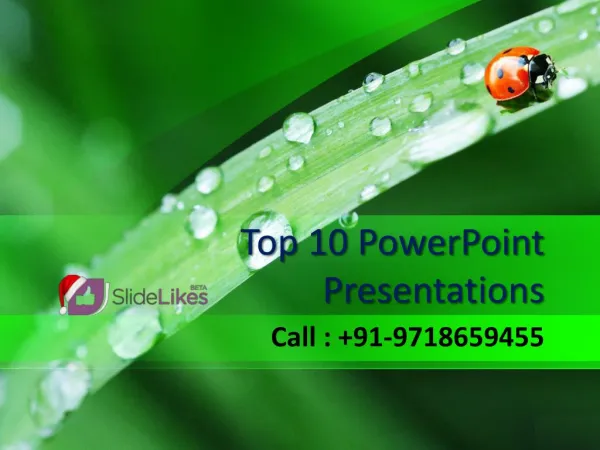 Top 10 Powerpoint Presentations @ 9718659455