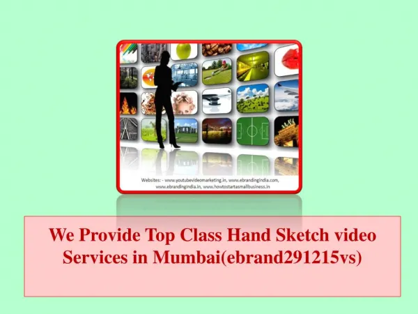 We Provide Top Class Hand Sketch video Services in Mumbai