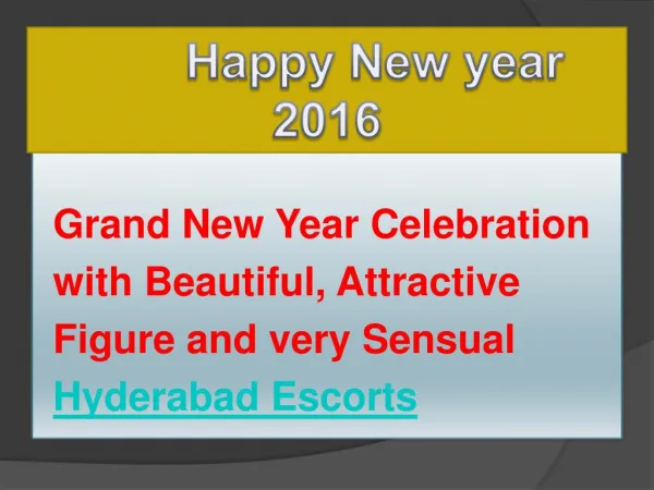 New year celebration with Hyderabad dating services