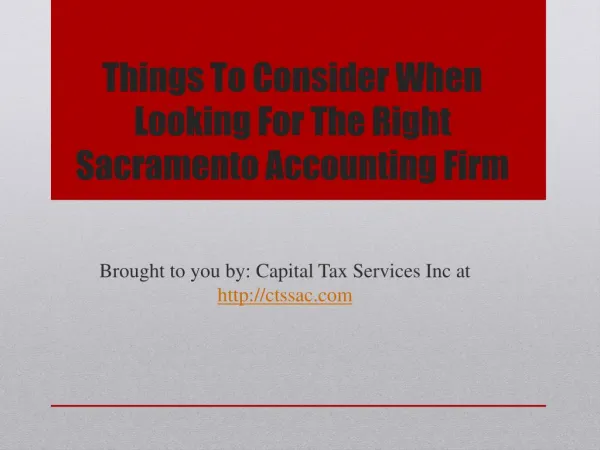 things to consider when looking for the right sacramento accounting firm