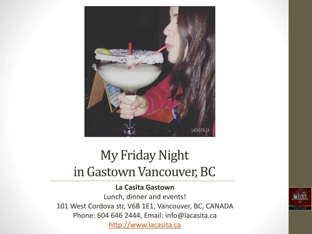 my friday night in gastown vancouver bc