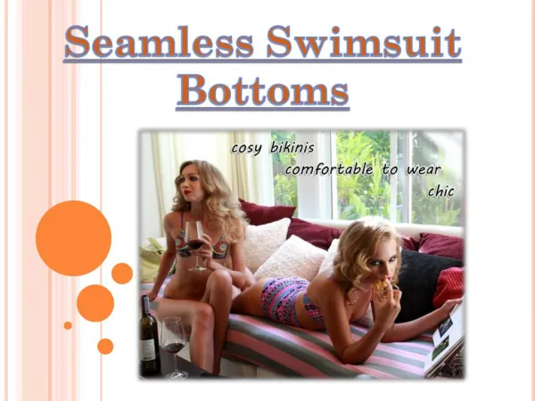 Seamless swimsuit bottoms