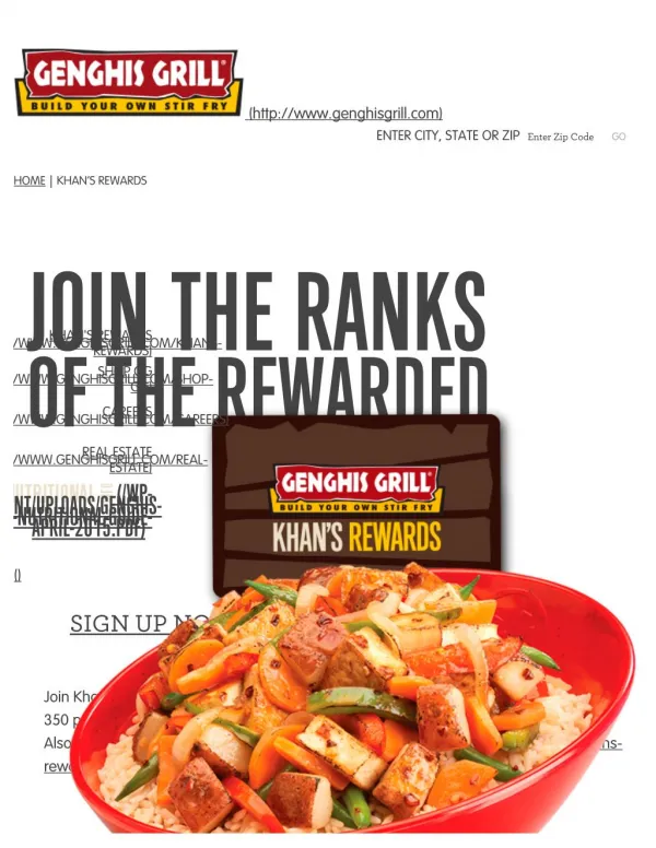 Join Genghis Grill Rewards - Irresistible Offer