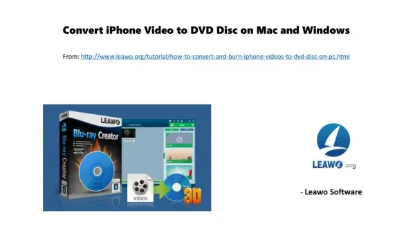 Convert i phone video to dvd disc on mac and windows