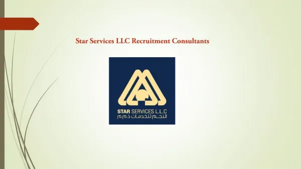 Star Services Recruitment Consultant