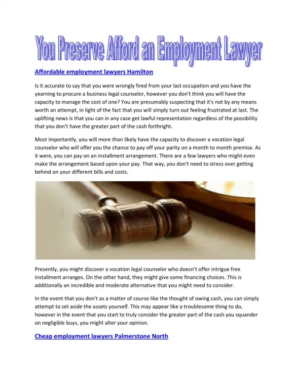 Dismissed Employment Dunedin - Employment lawyers Marlborough