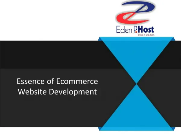 Ecommerce Website Design Toronto - Eden P Host