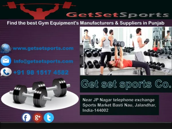 Fitness equipments manufacturers in punjab