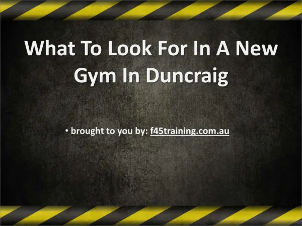 What To Look For In A New Gym In Duncraig