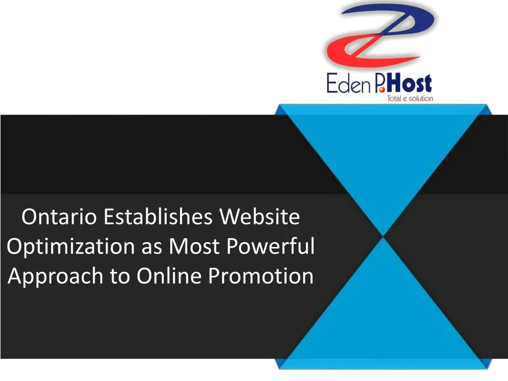 ontario establishes website optimization as most powerful approach to online promotion