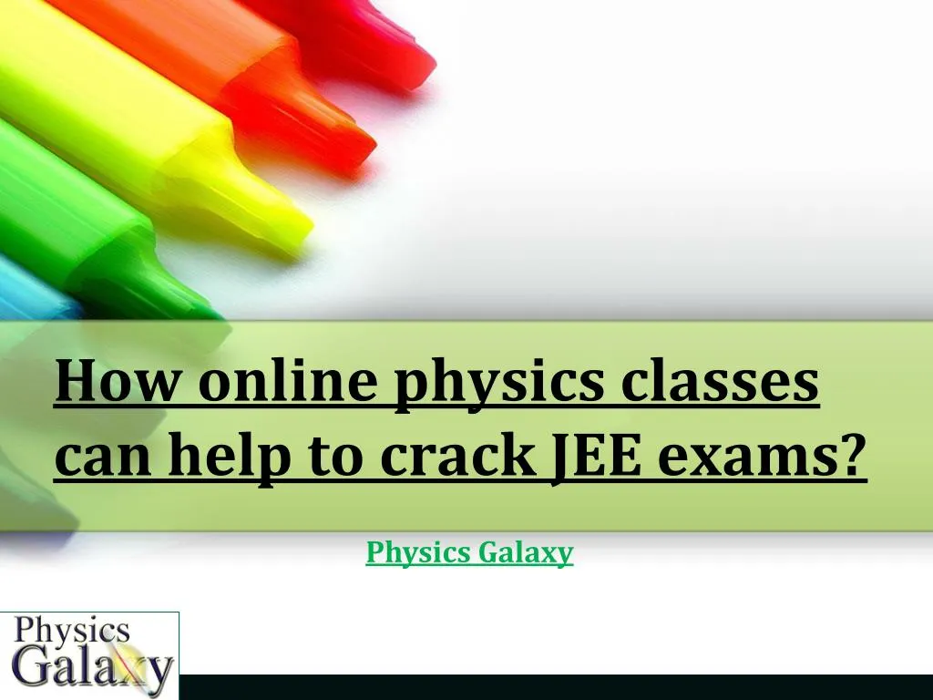 how online physics classes can help to crack jee exams