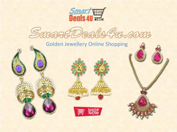 Golden jewellery online shopping @ SmartDeals4u.com