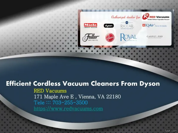 Efficient Cordless Vacuum Cleaners From Dyson