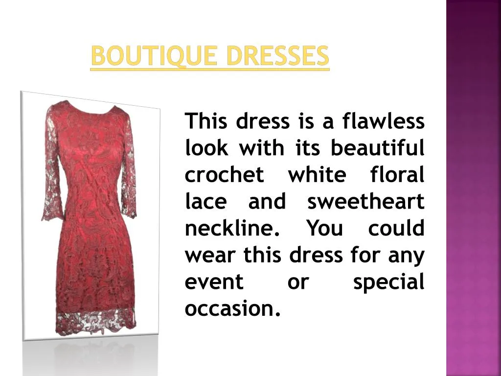 boutique dresses