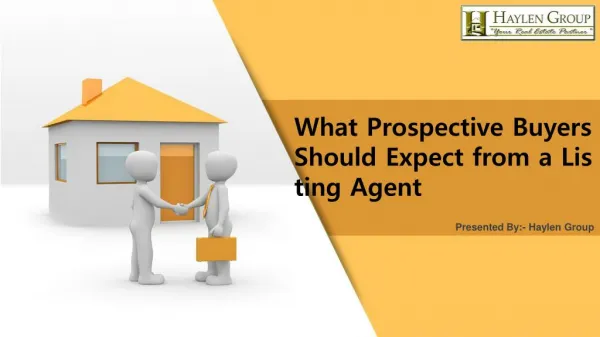 What Prospective Buyers Should Expect from a Listing Agent?