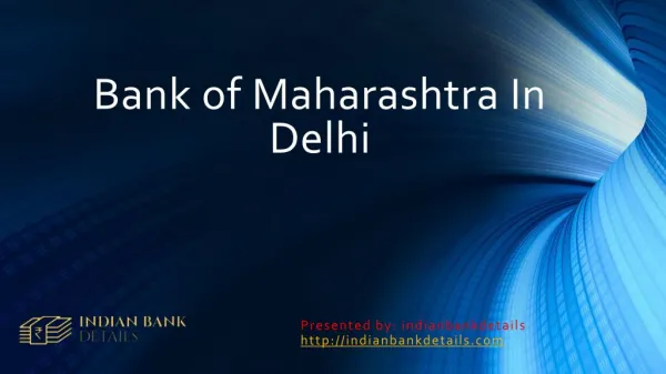 Bank of Maharashtra Delhi