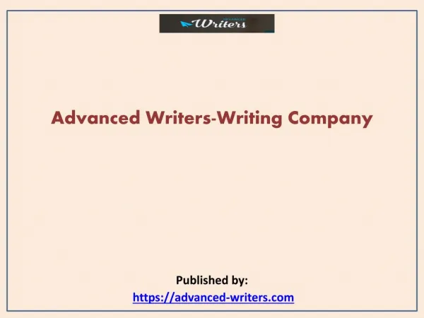 Advanced Writers-Writing Company