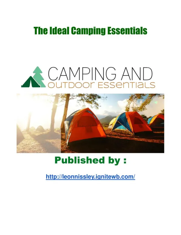 Camping tools