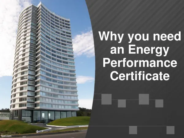 Why you need an Energy Performance Certificate