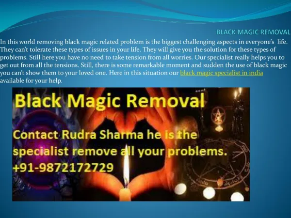sing Ancient Technologies For Black Magic Removal
