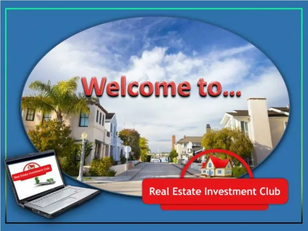 Real Estate Investment Overview Club