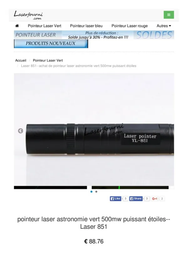 pointeur laser astronomie vert 500mw puissant