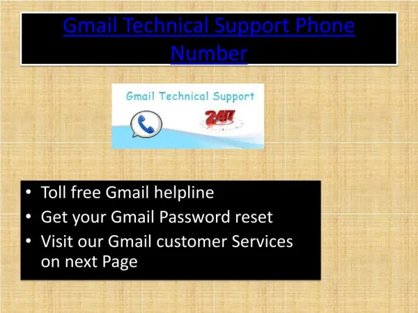 Gmail Technical Support Phone Number