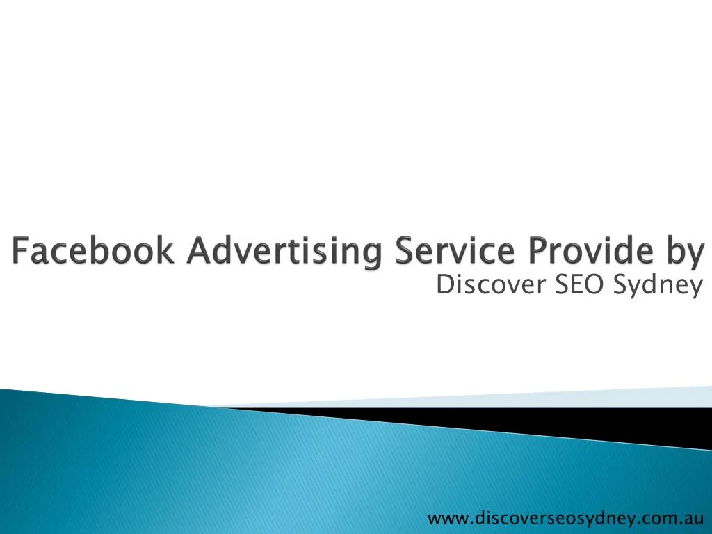 facebook advertising service provide by