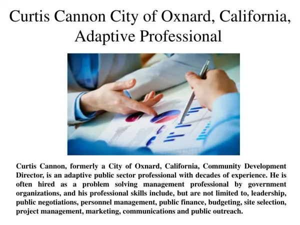 Curtis Cannon City of Oxnard, California,Adaptive Professional
