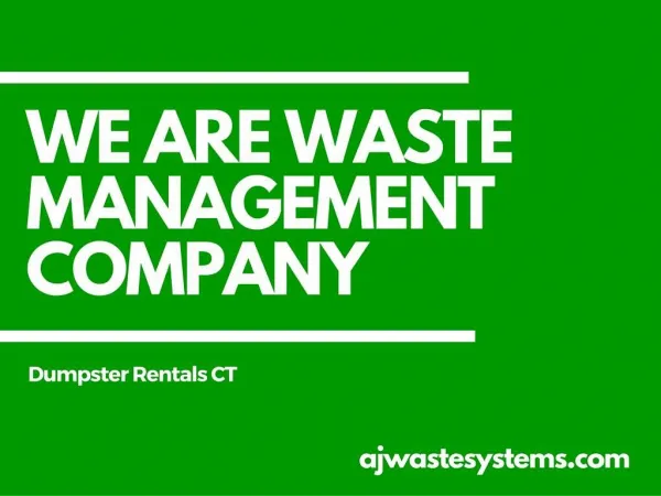 Waste Management Solution
