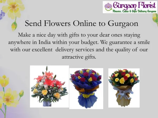 Send Online Flowers & gifts to Gurgaon