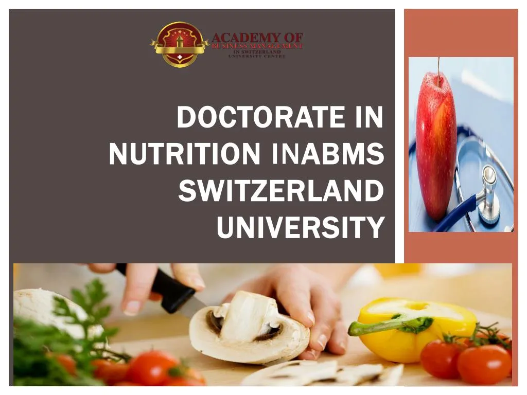 doctorate in nutrition in abms switzerland university